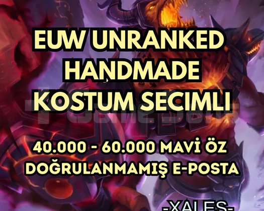 EUW HANDMADE 40-60K +MÖ 30 Level