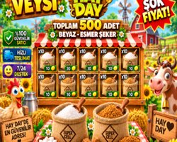 500 adet beyaz-esmer şeker