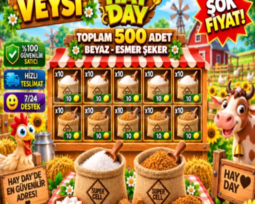 500 adet beyaz-esmer şeker