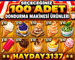 DONDURMA MAKİNESİ ÜRÜNLERİ