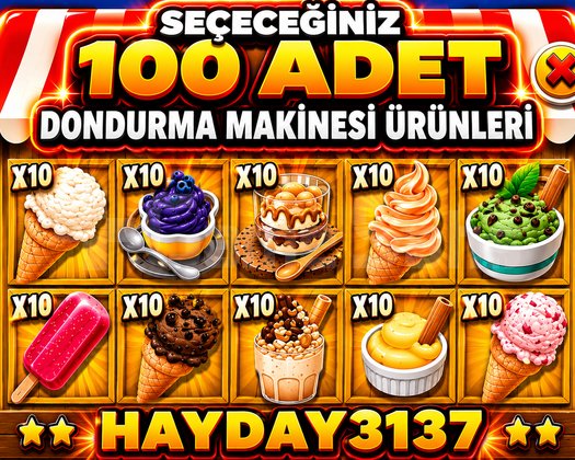 DONDURMA MAKİNESİ ÜRÜNLERİ
