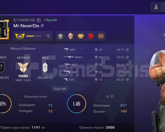 8 haneli id enn eski hesap 8-9k lık enva