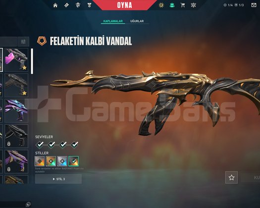 4 BIÇAK/ 7 VANDAL/ 6 PHANTOM
