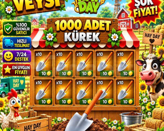1000 adet kürek