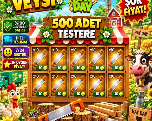 500 adet testere