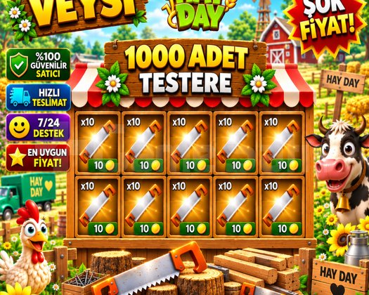 1000 adet testere