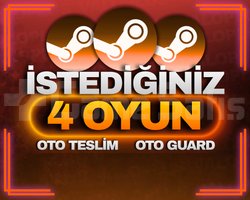 İSTEDİĞİNİZ 4 OYUN OTO TESLİM