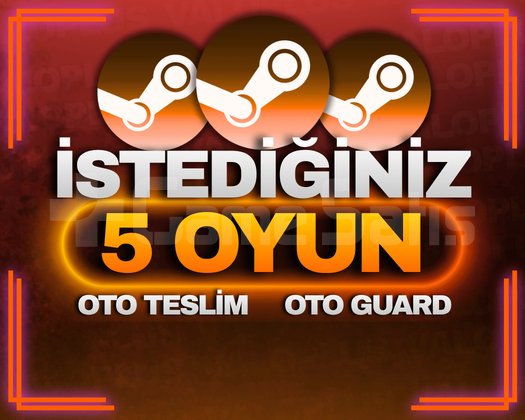 İSTEDİĞİNİZ 5 OYUN OTO TESLİM