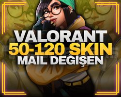 50-120 SKIN MAİL DEĞİŞEN VALORANT RANDOM