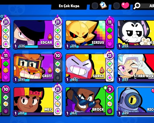 Op Brawl stars hesabı