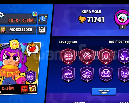 Op Brawl stars hesabı