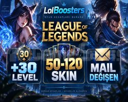 +30 LVL 50-120 SKİN MAİL DEĞİŞEN HESAP