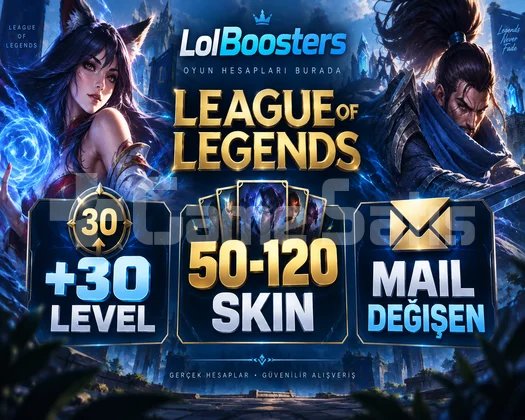 +30 LVL 50-120 SKİN MAİL DEĞİŞEN HESAP
