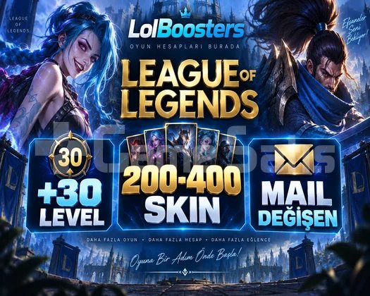 +30 LVL 200-400 SKİN MAİL DEĞİŞEN HESAP