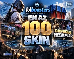 EN AZ 100 SKİN PUBGM RANDOM HESAP