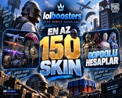 EN AZ 150 SKİN PUBGM RANDOM HESAP
