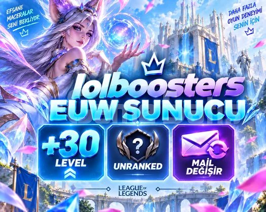 EUW SUNUCU/ +30 LEVEL UNRANKED +FRESH AC