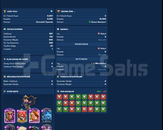 CLASH ROYALE UYGUNSA HESAP/167 TAŞ