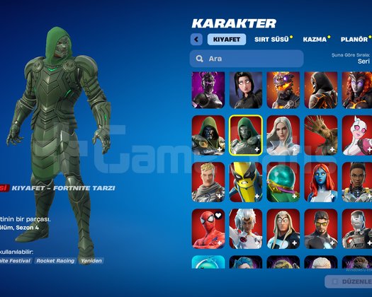 Fortnite 178 Karakter & Minty Axe