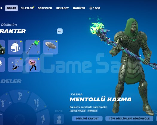 Fortnite 178 Karakter & Minty Axe