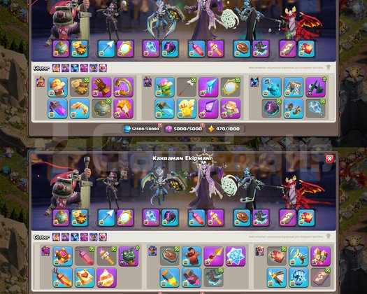 TH18 COC FUL MAX 98 EKİPMAN BİTMİŞ HES