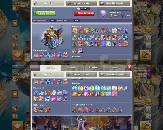 TH18 COC FUL MAX 98 EKİPMAN BİTMİŞ HES