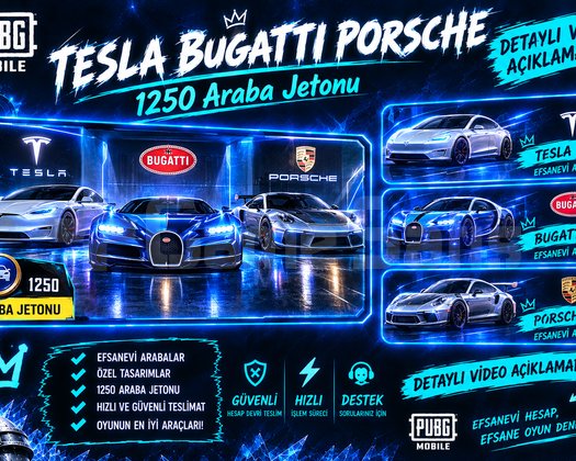 Pubg Mobile Tesla Bugatti Porsche 1250Ar