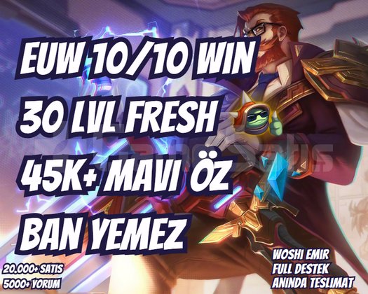 RANKED HAZIR 10/10 WIN 45K+ M.ÖZ FRESH