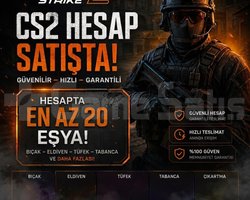 CS2 EN AZ 20 SKİNLİ HESAP