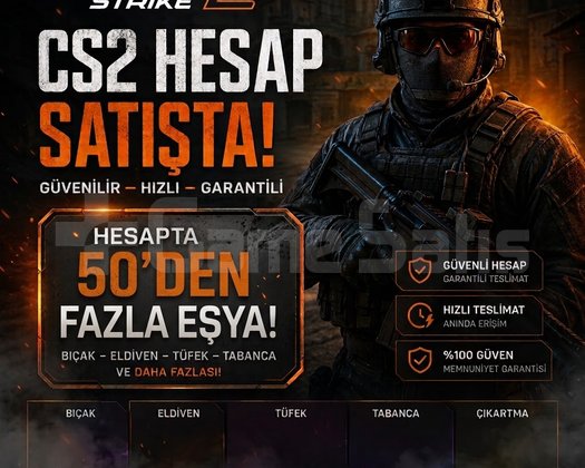 CS2 EN AZ 50 SKİNLİ HESAP