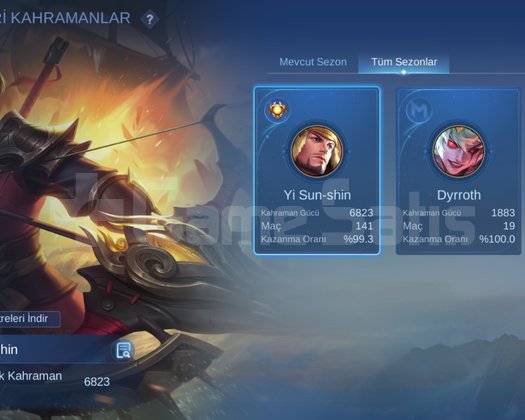 Mainlemelik hesap hesapta sadece 1 lose