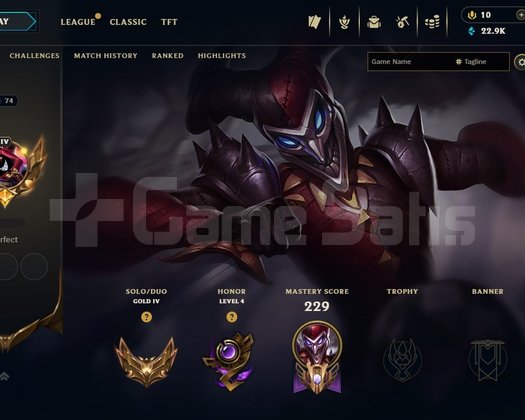 TR | GOLD IV | 28 SKIN | 140 CHAMP 74LVL