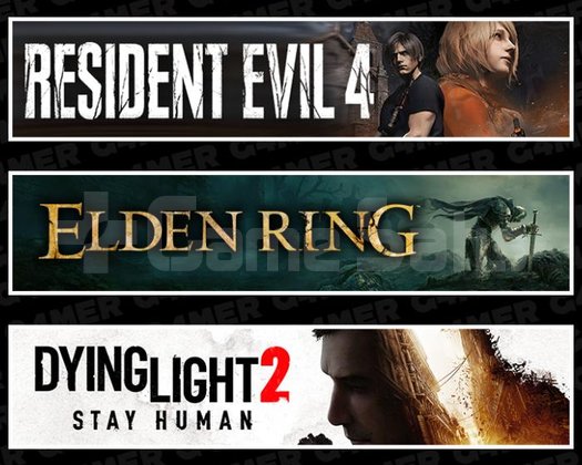 Resident Evil 4+Elden Ring+Dying Light 2