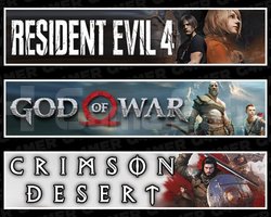 Resident Evil 4 +God Of War +Crimson