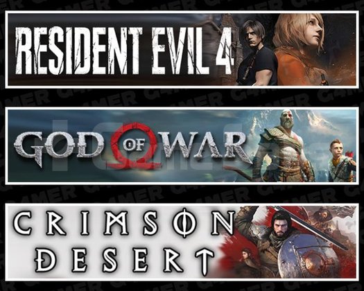 Resident Evil 4 +God Of War +Crimson