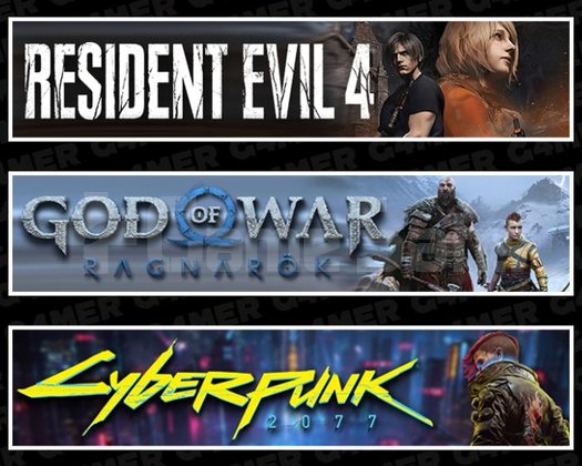 Resident Evil 4 +Ragnarök +Cyberpunk