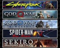 Cyberpunk +GOW +Ragnarök +Miles +Sekiro