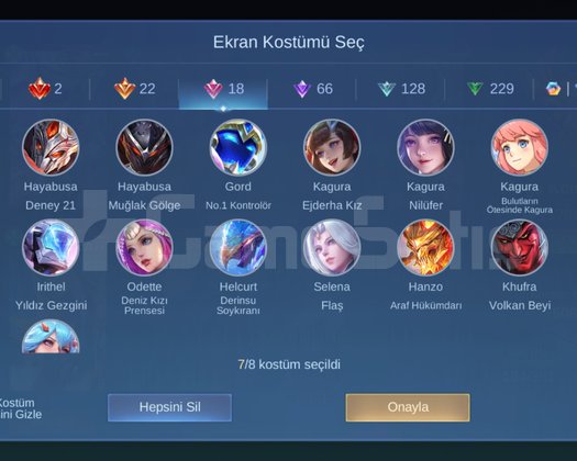Mega 3 Hesap 508 Kostüm