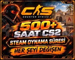 500+ SAAT CS2 STEAM HESABI