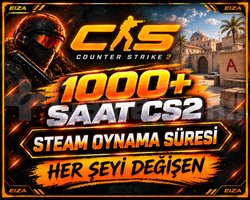 1000+ SAAT CS2 STEAM HESABI