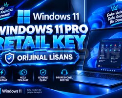 Windows 11 Pro Retail Key | Orijinal Lis