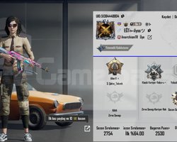 PUBG Mobile 191Kostüm Hesap Acil Satılık