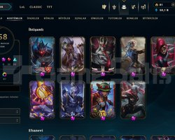 Güzel kostumlu full champ master hesap