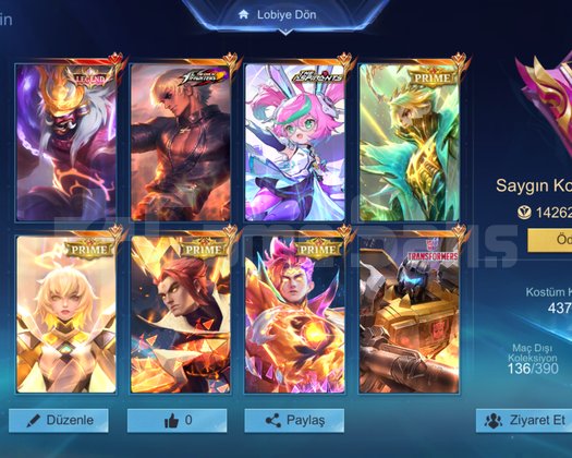 GUS KOF SAYGIN KOLEKSİYONER 1 HESAP