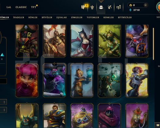 EUW + 30 LVL + 39 KOSTÜM+ GÜMÜŞ 3 + TEL!