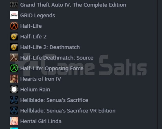 185 Oyunlu Steam Hesabı