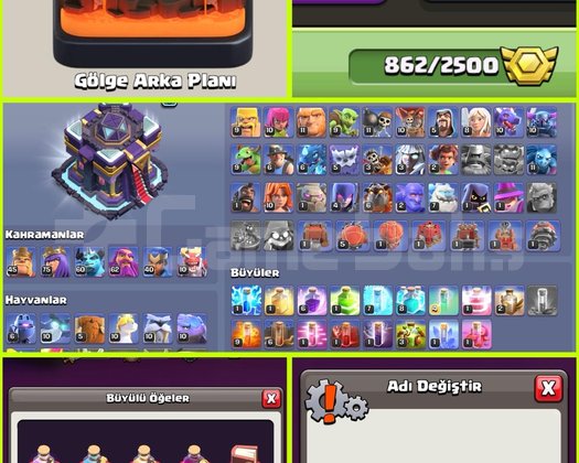862 MADALYA!! ÜCRETSİZ İSİM!! TH15 MAX!!