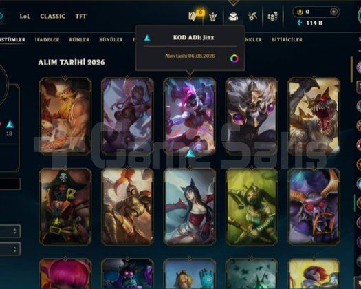 LOL SATILIK PLAT 4 HESAP