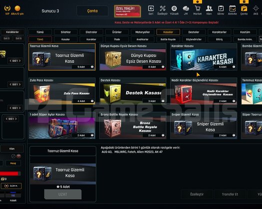 VIP 30K Materyalli 61 Seviye Zula Hesabı