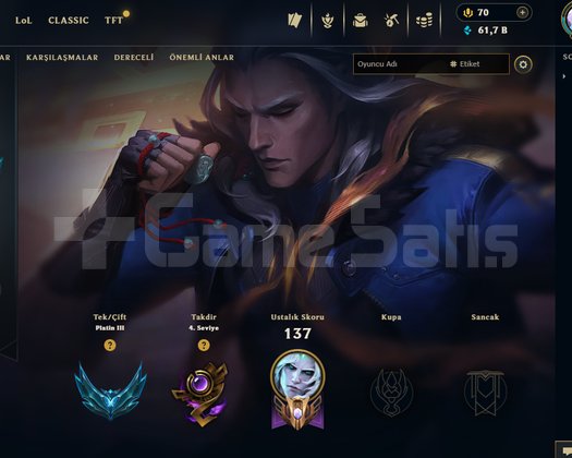 EUW PLAT 3 62 LP +30 61k MÖ